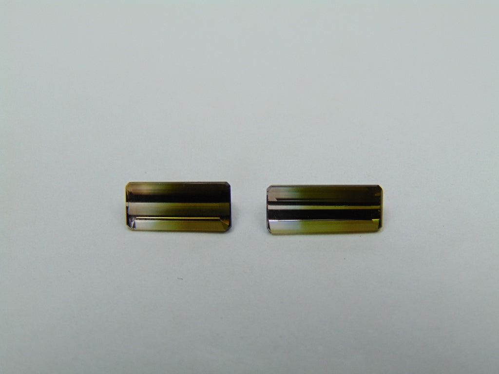 2.15ct Turmalina Bicolor 9x4mm