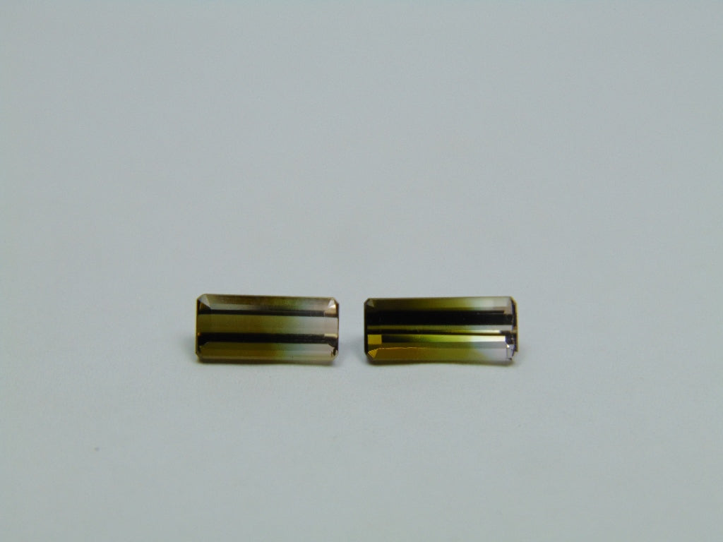 2.15ct Turmalina Bicolor 9x4mm