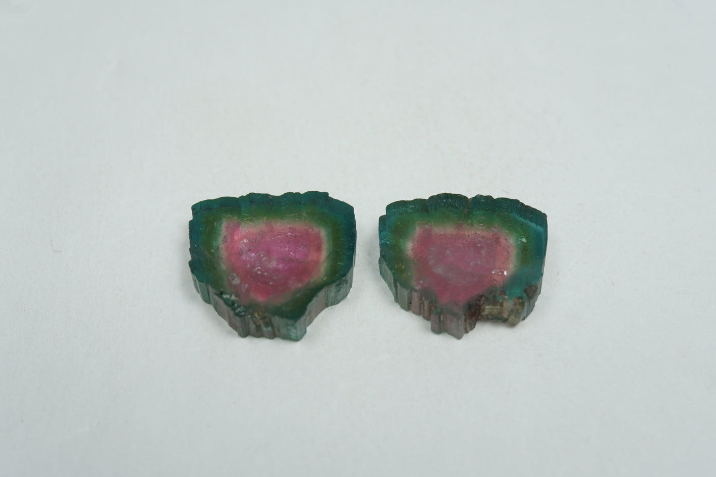 14.65ct Watermelon tourmaline 14.5x12mm / 14x13mm