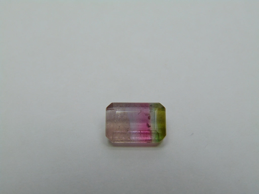 Turmalina Tricolor 2,85ct 10x7mm