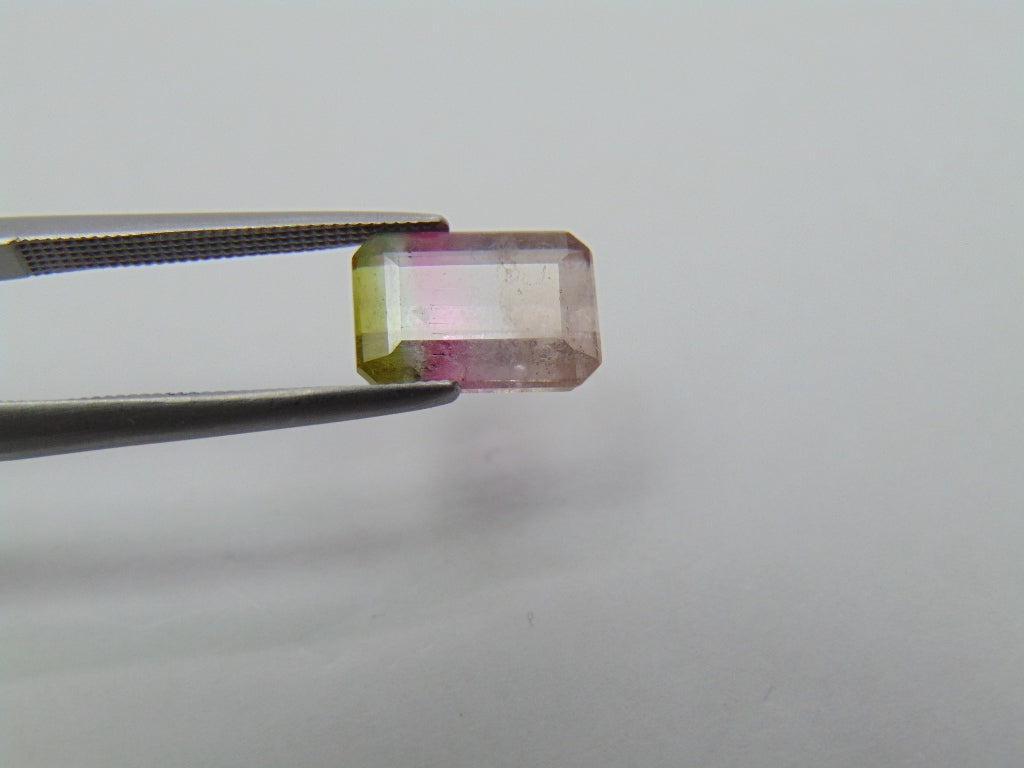 Turmalina Tricolor 2,85ct 10x7mm