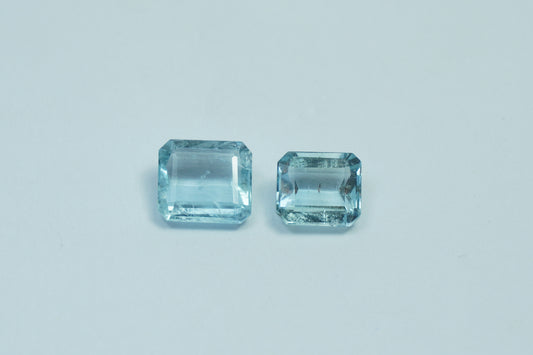 4ct Água-marinha 9x8mm 8x7mm