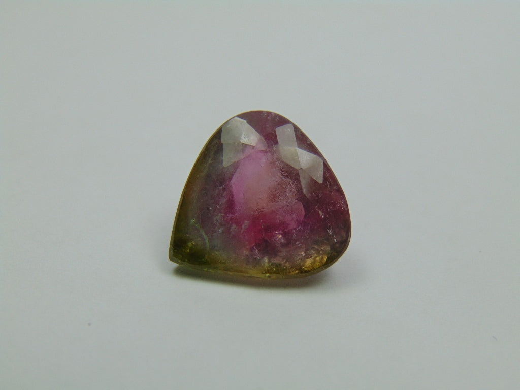 11.85ct Turmalina Bicolor 16x15mm