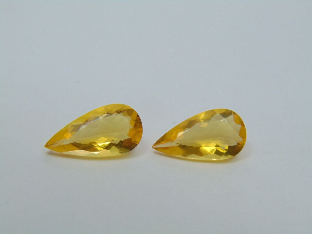 4.40ct Fire Opal Pair 15x8mm