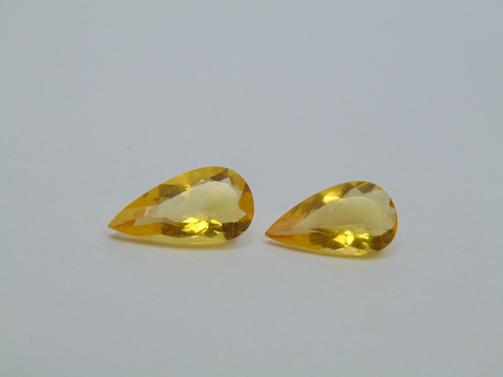 4.40ct Fire Opal Pair 15x8mm