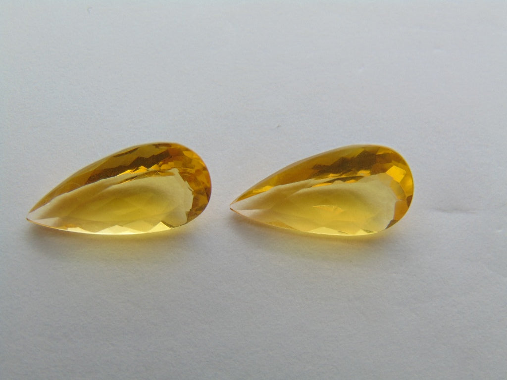 4.40ct Fire Opal Pair 15x8mm