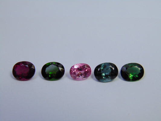 8.90ct Turmalina Mix 9x7mm 8x6mm