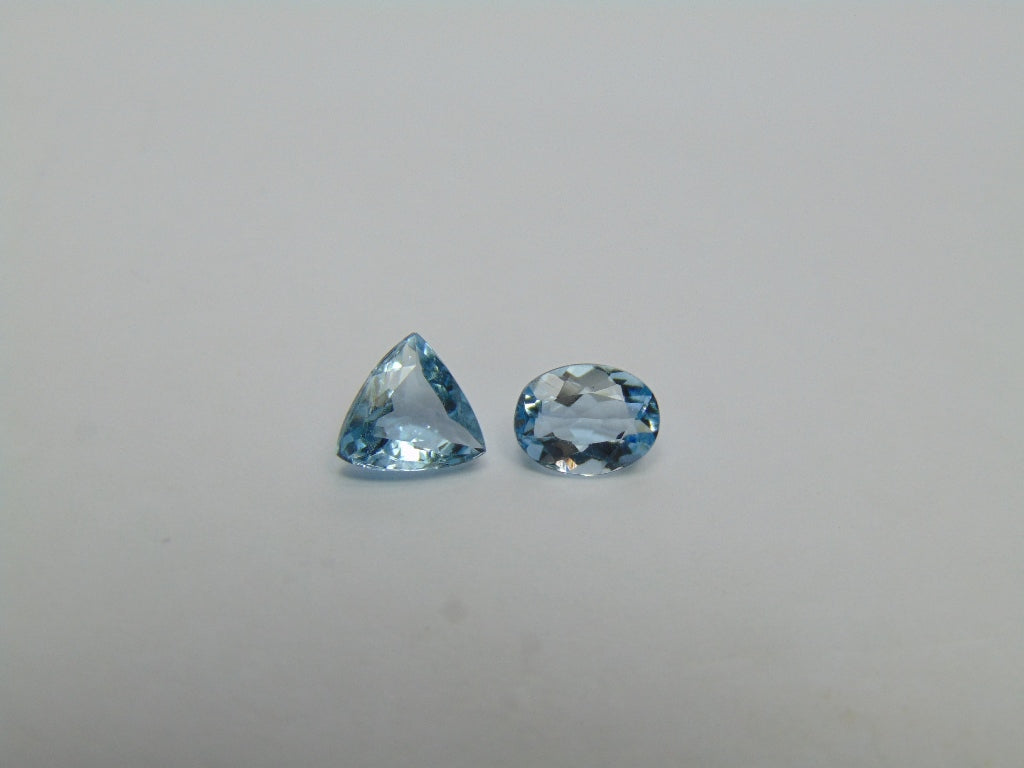 Água-marinha 1,84 ct 7mm 7x5mm