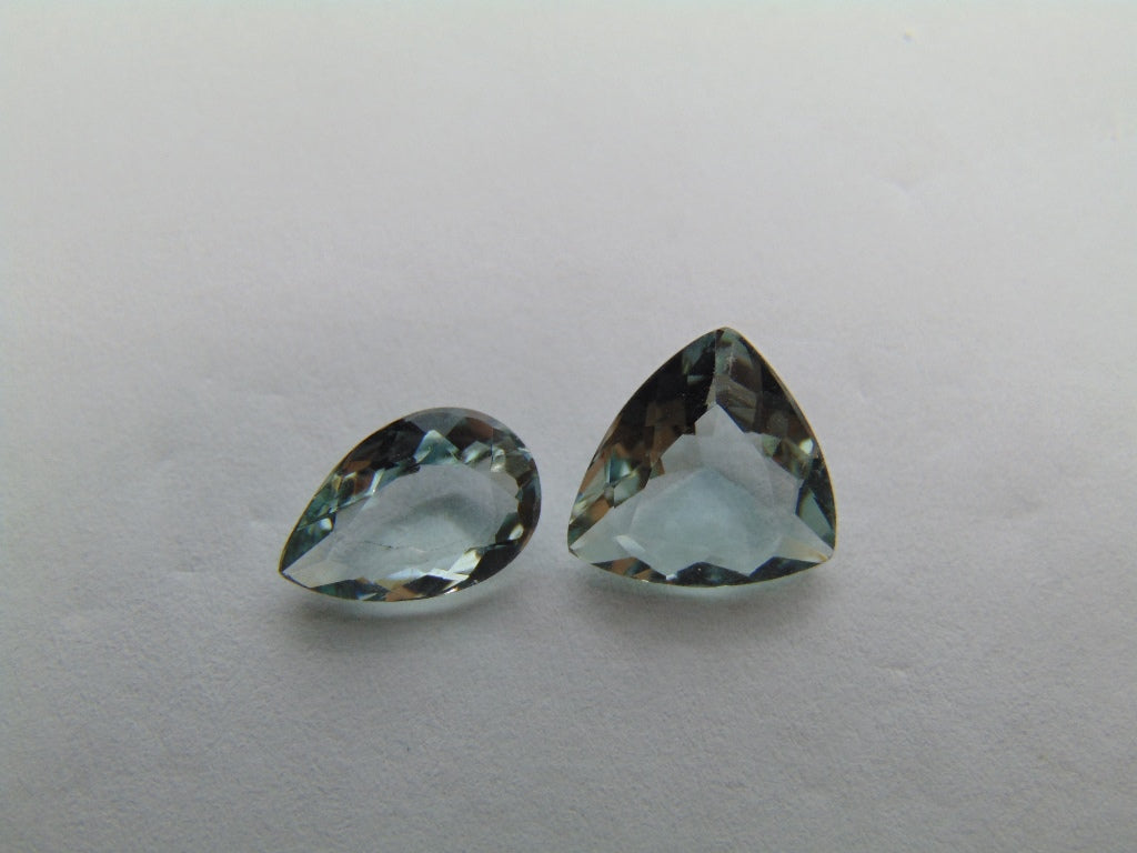 3.25ct Aquamarine 10x7mm 9mm