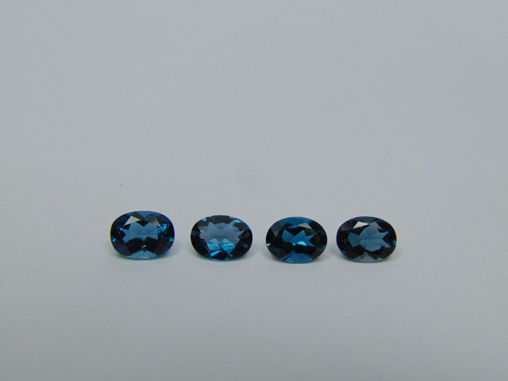 5.60ct Topázio London Blue Calibrado 8x6mm