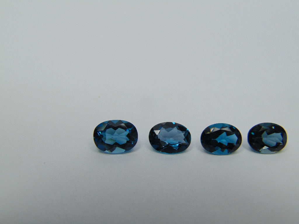 5.60ct Topázio London Blue Calibrado 8x6mm