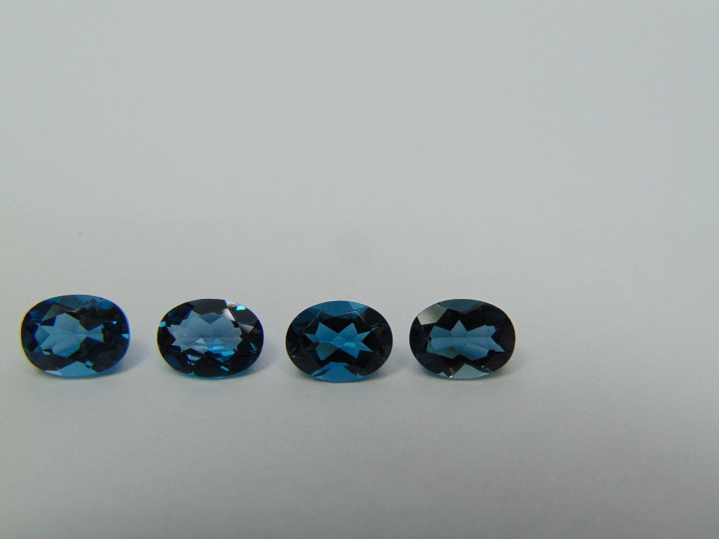 5.60ct Topázio London Blue Calibrado 8x6mm