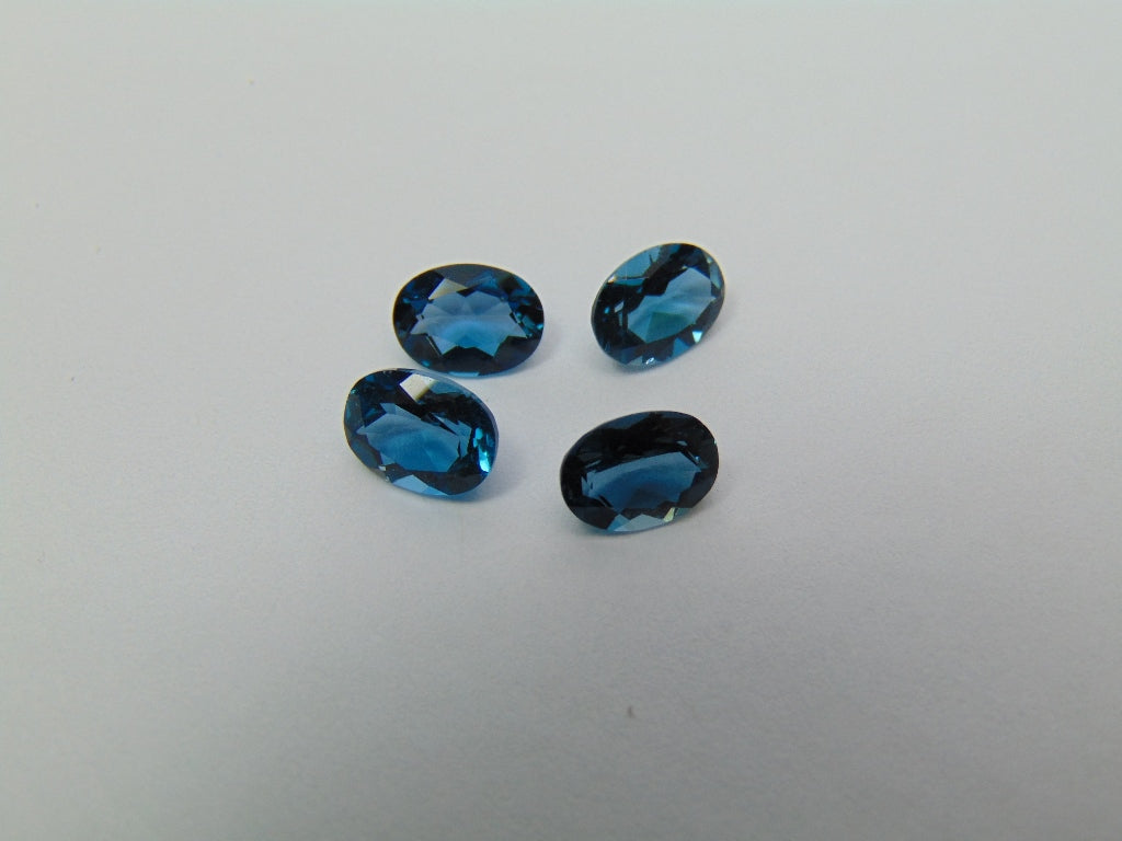 5.60ct Topázio London Blue Calibrado 8x6mm