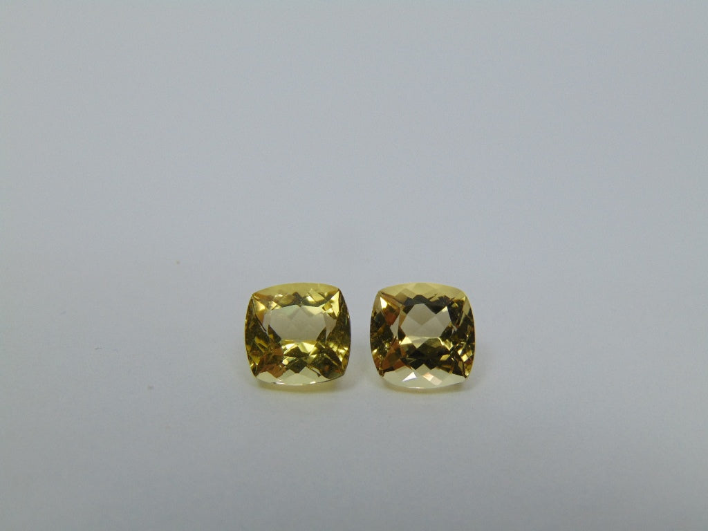 Par de berilo 4,09 ct 8 mm