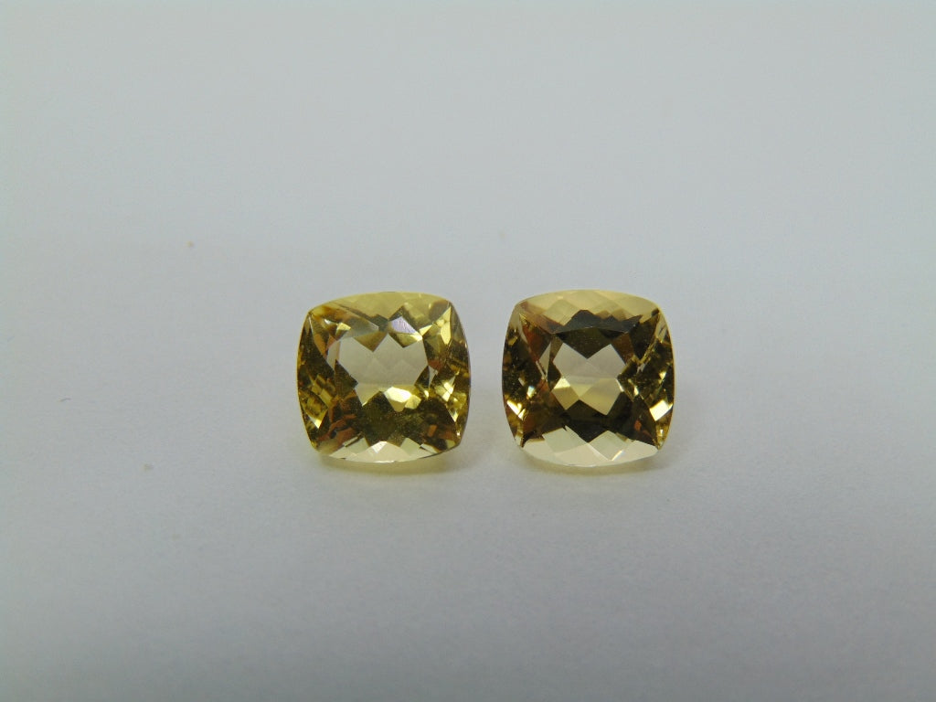 Par de berilo 4,09 ct 8 mm