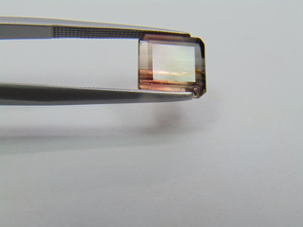 3.50ct Turmalina Bicolor 9x8mm