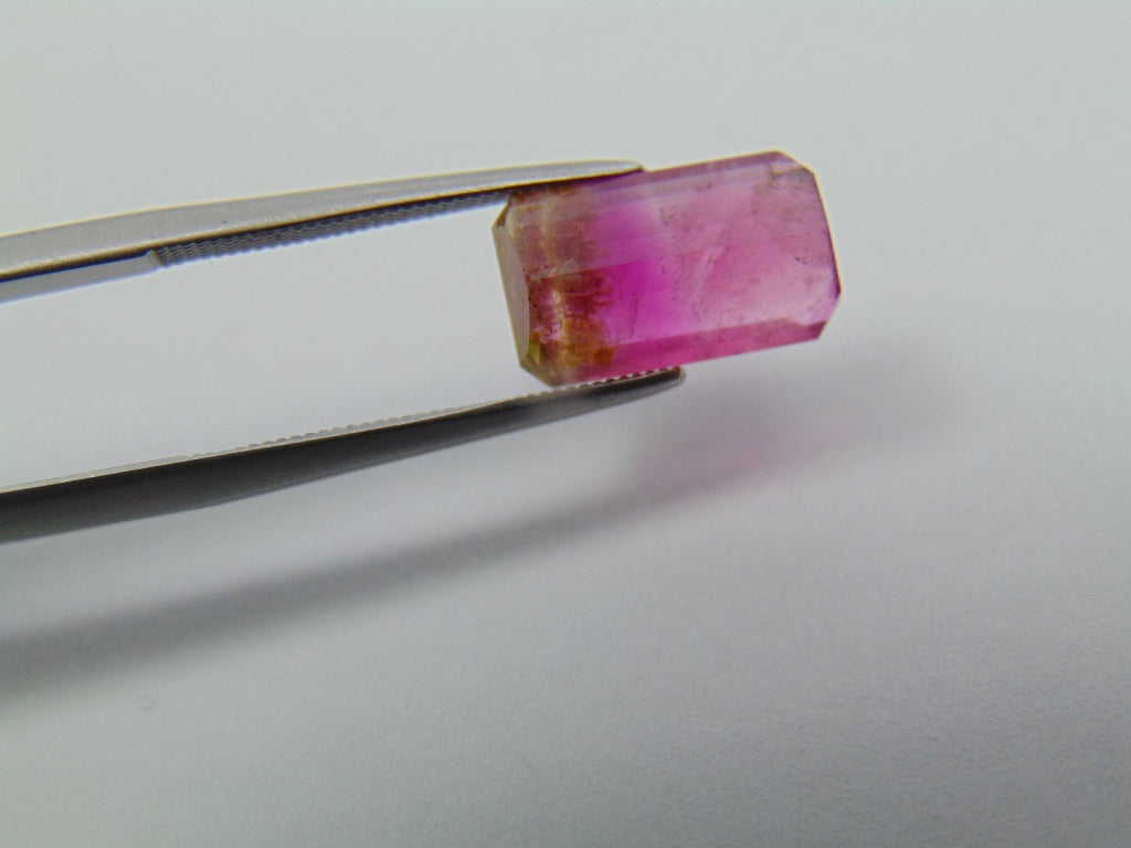 3,85ct Turmalina Bicolor 12x7mm