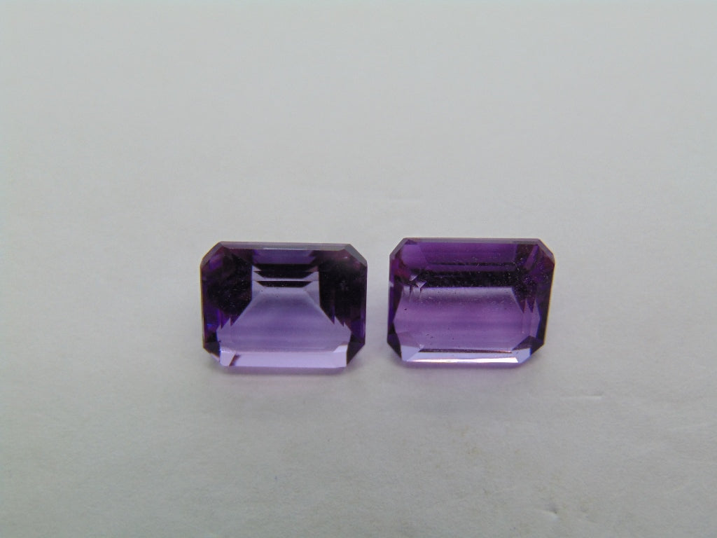 6,95 quilates de ametista calibrada 10x8mm