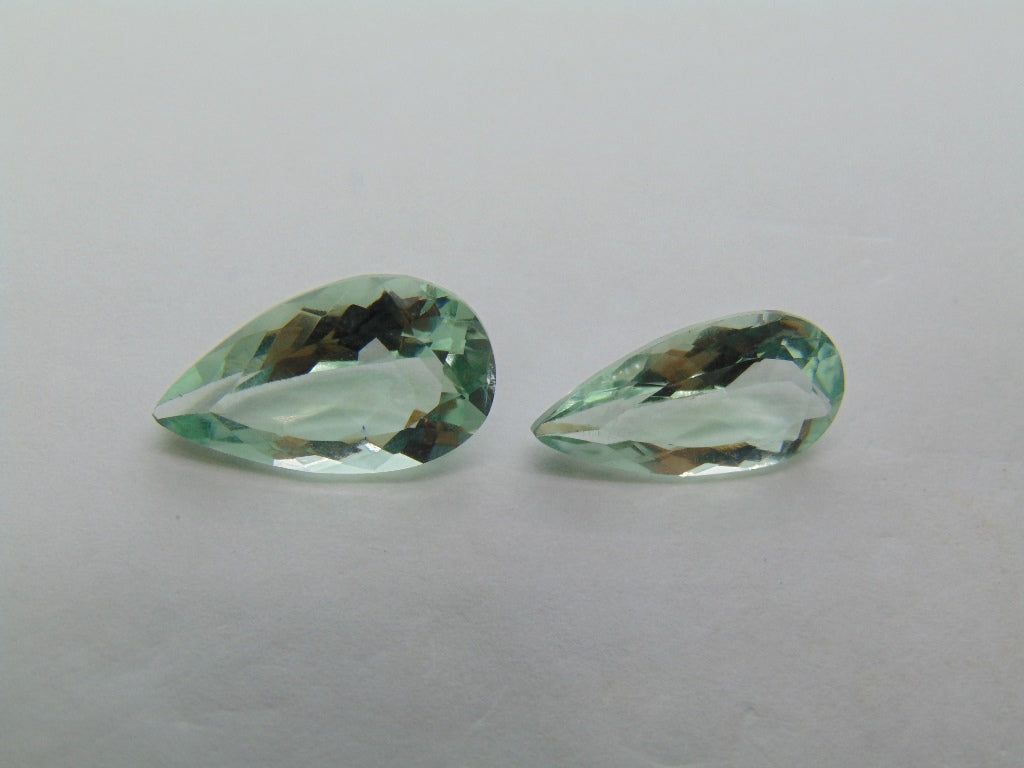 Prasiolita 10ct 18x10mm 16x8mm