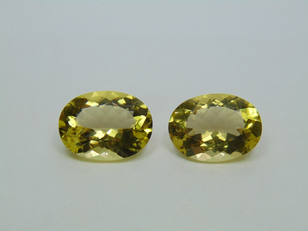 Par de ouro verde 27,10 quilates 19x15mm