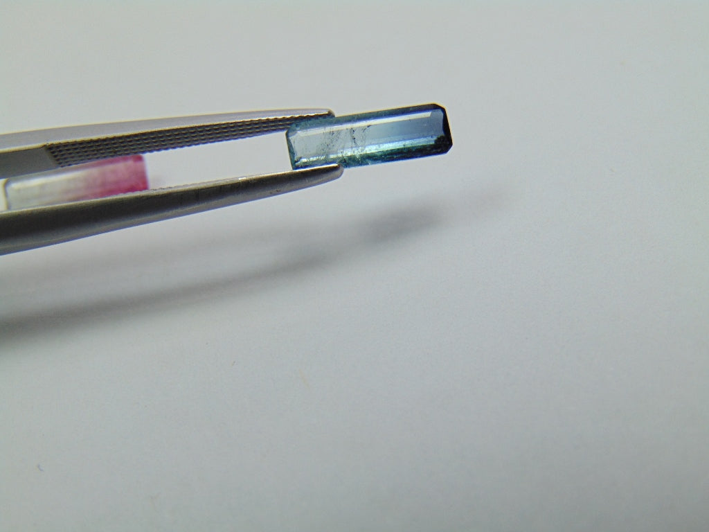 1.75ct Tourmaline Bicolor 11x4mm 10x3mm