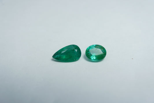 1.22ct Esmeralda 6x5mm / 8x4.5mm