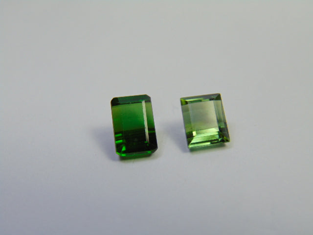 3.28ct Turmalina 8x5mm 7x5mm