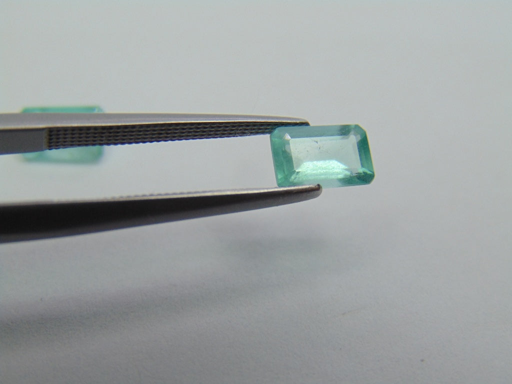 1.67ct Emerald Pair 7x4mm