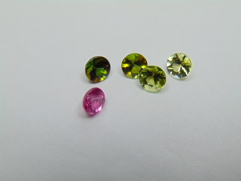 4.65ct Tourmaline Mix 6mm