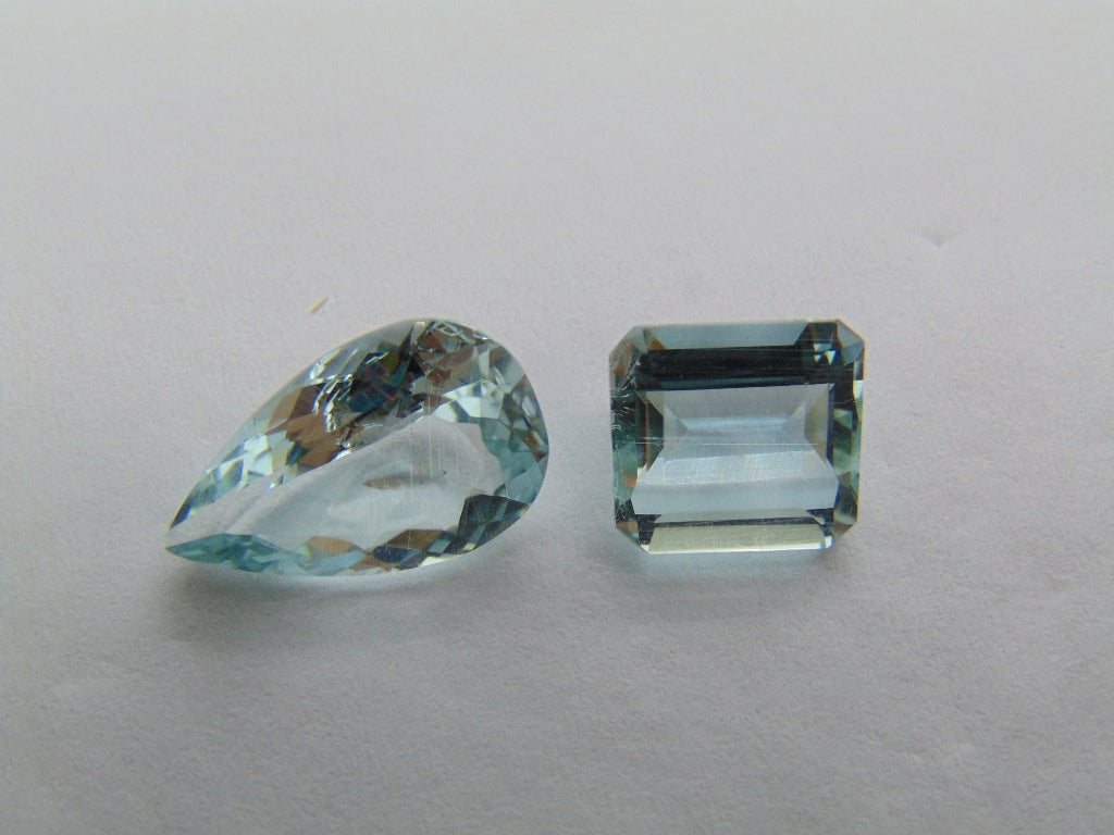 5.60ct Água-marinha 14x9mm 9x8mm