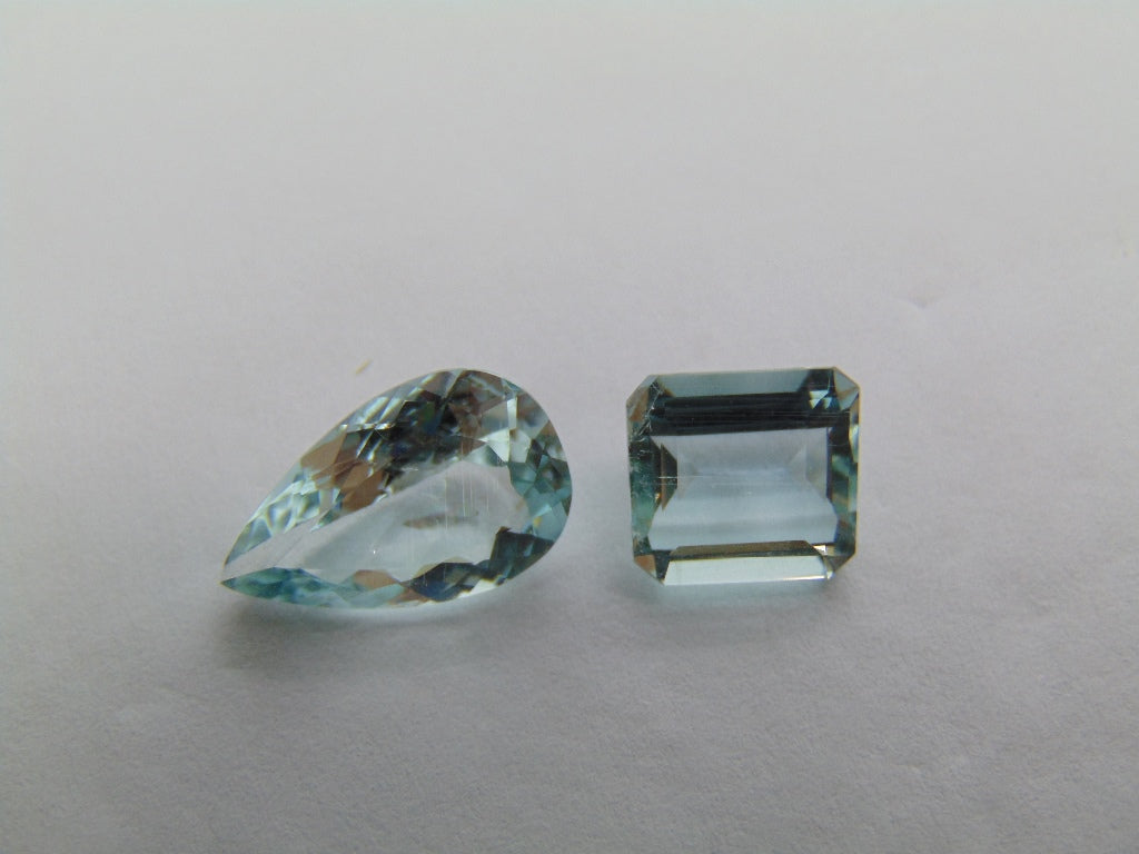 5.60ct Água-marinha 14x9mm 9x8mm