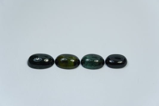 8.05ct Tourmalines Cabochon 11x7mm / 10x7mm / 9.5x7mm / 9x6.5mm