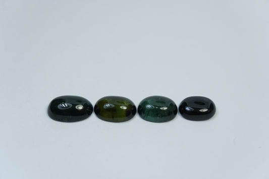 8.05ct Tourmalines Cabochon 11x7mm / 10x7mm / 9.5x7mm / 9x6.5mm
