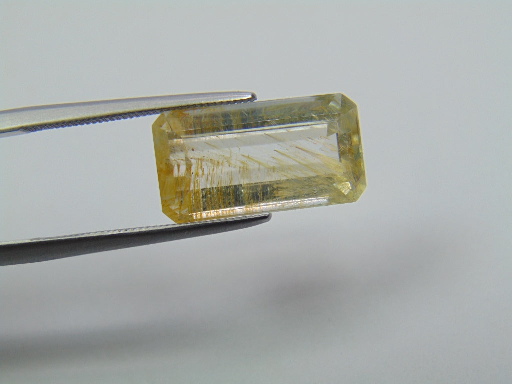 8.85ct Topaz With Rutile 16x9mm