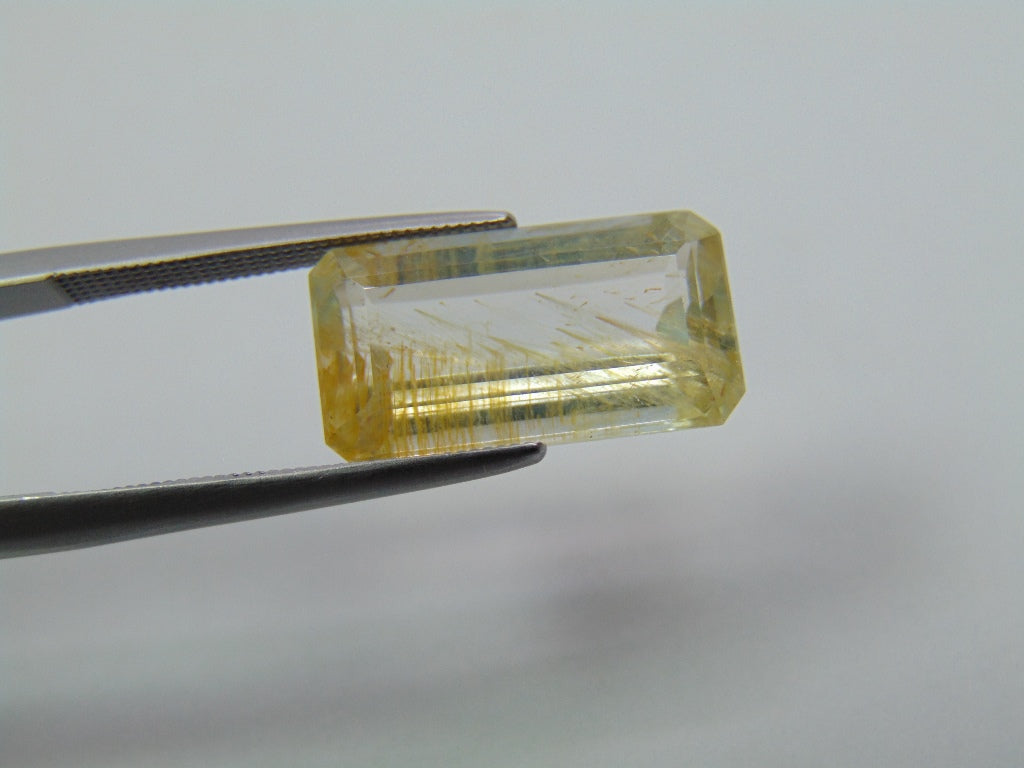 8.85ct Topaz With Rutile 16x9mm