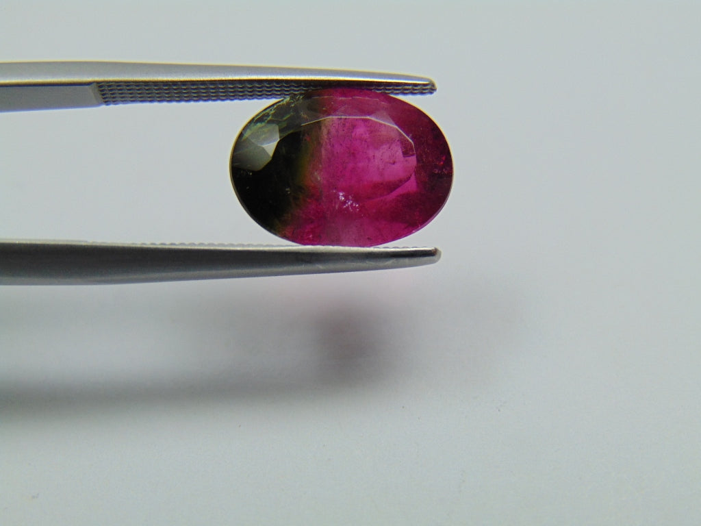 4.60ct Tourmaline Bicolor 12x9mm