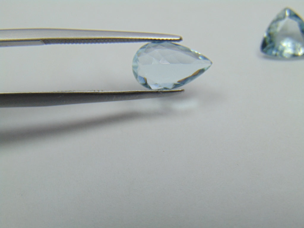 2.50ct Aquamarine 10x6mm 7mm