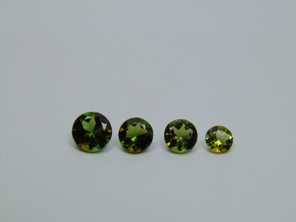 Turmalina 5,70ct calibrada 8mm 7mm 6mm