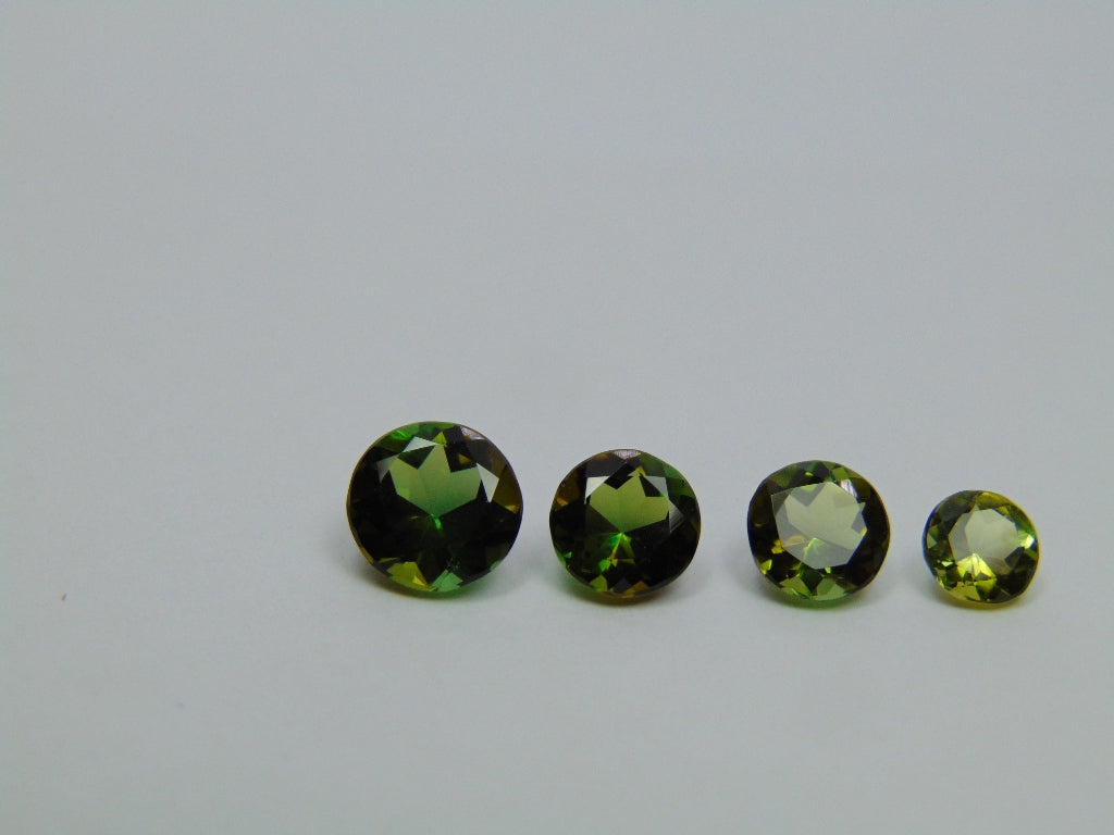 Turmalina 5,70ct calibrada 8mm 7mm 6mm