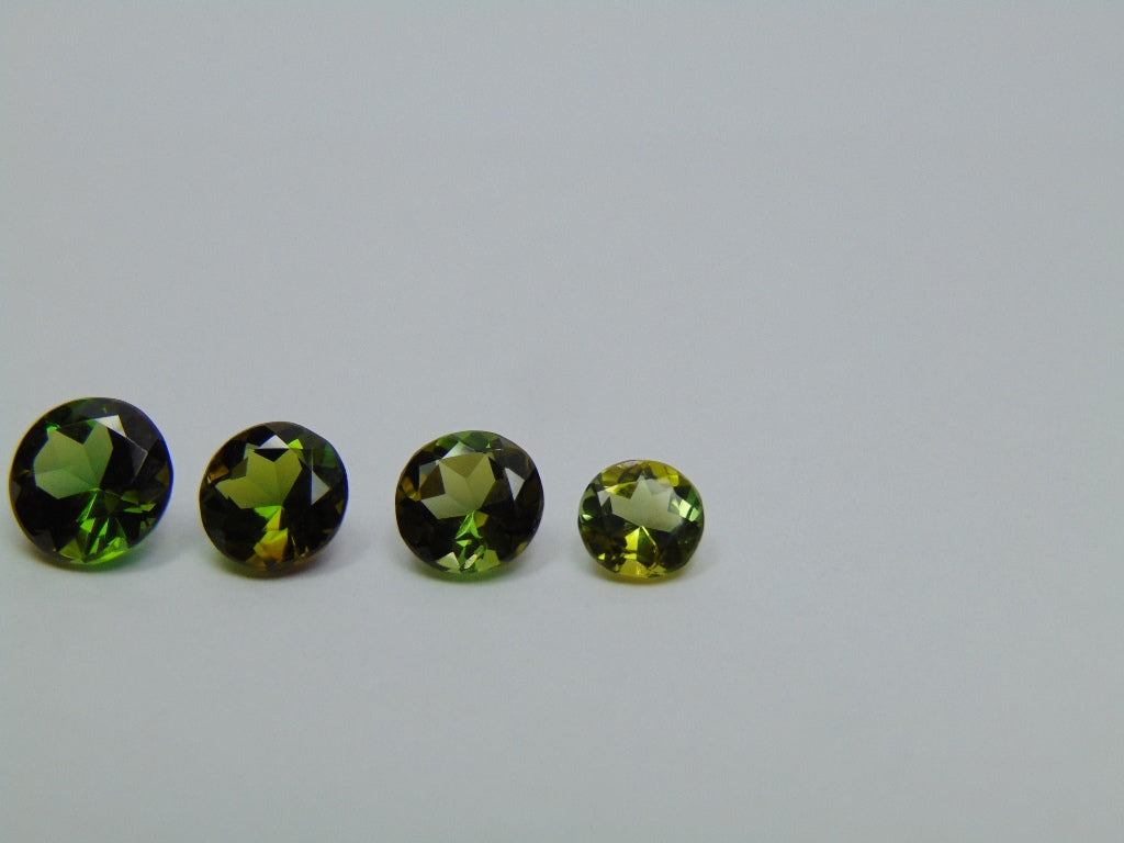 Turmalina 5,70ct calibrada 8mm 7mm 6mm