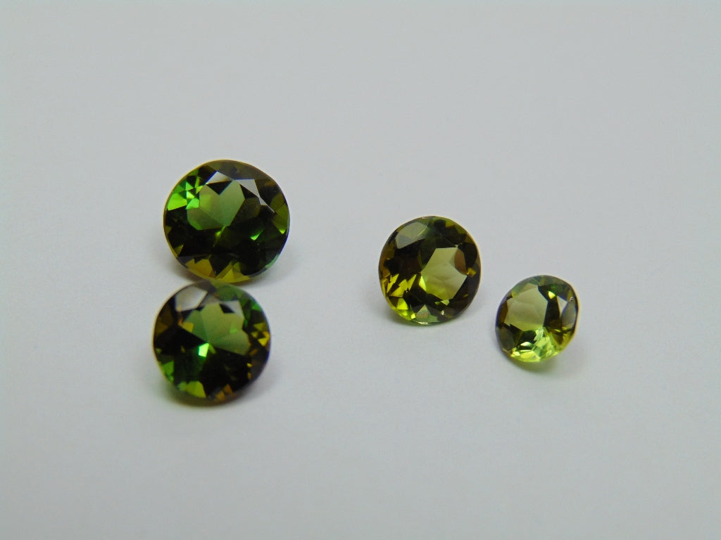 Turmalina 5,70ct calibrada 8mm 7mm 6mm