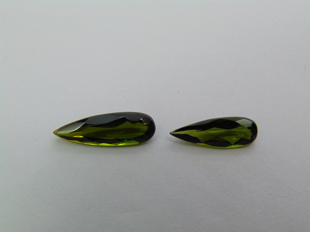 Turmalina 2,25ct 14x5mm 12x4mm