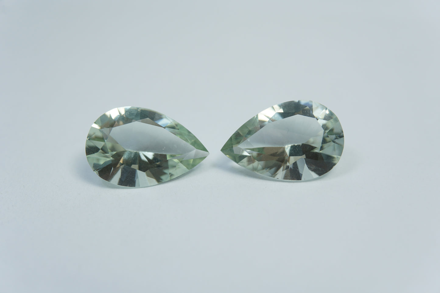 9.35ct Prasiolite pair 15x10mm