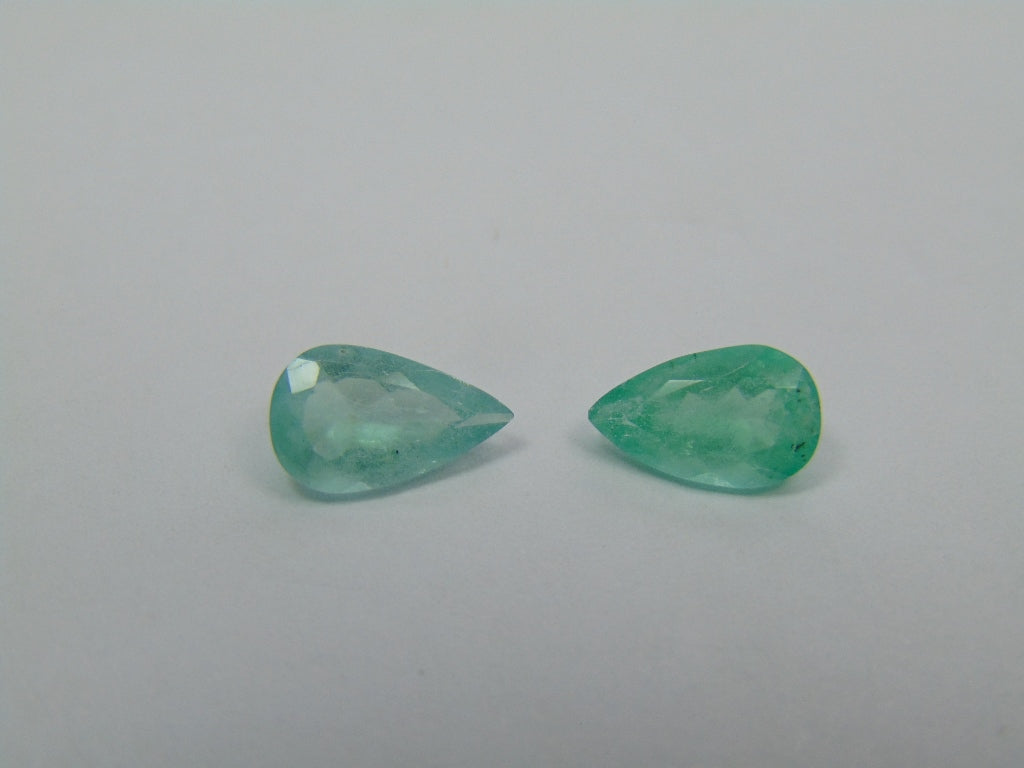 2.13ct Emerald 10x6mm 9x6mm