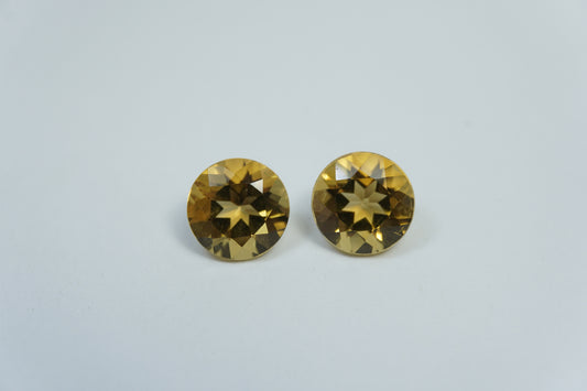 5.20ct Citrino par 9mm