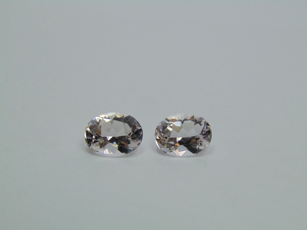 3.20ct Morganite Pair 9x7mm