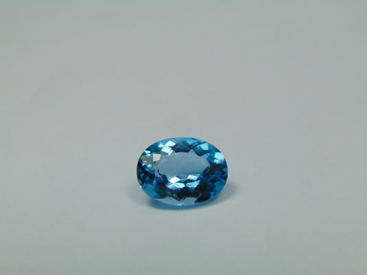 3.90ct Topázio Azul Suíço 11x9mm