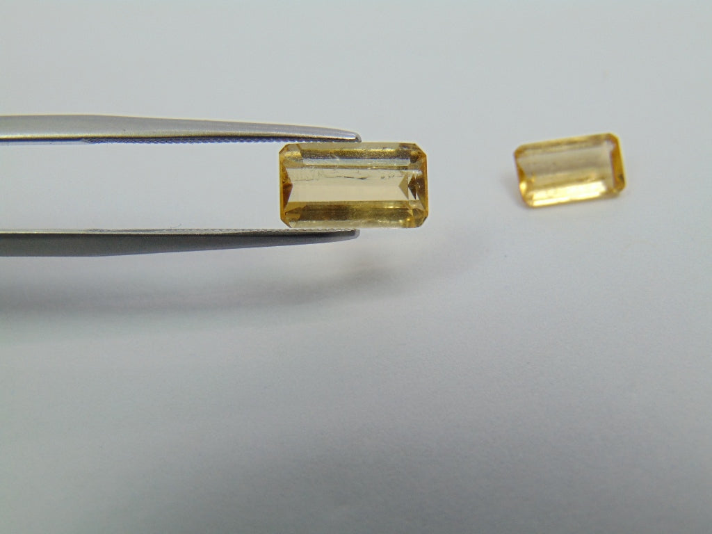 3.90ct Imperials Topaz 10x5mm 8x5mm