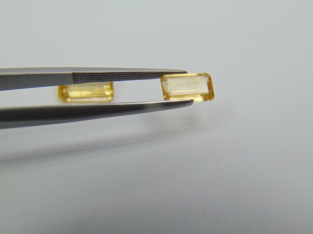 3.90ct Imperials Topaz 10x5mm 8x5mm