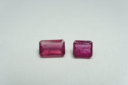 2.89ct Rubelita 8.5x5mm / 6x5.5mm